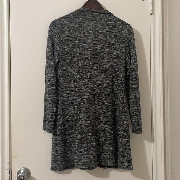 Soft Surroundings Gray Marled Draped Tunic Pullover Sweater Size XS - Picture 2 of 7